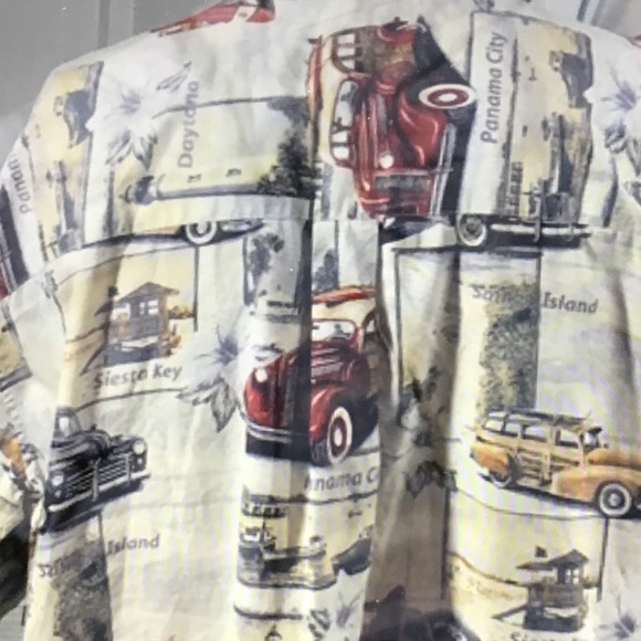 Arbor Bay Men’s Vacation Cruise Vintage Cars - 2X - Picture 3 of 16